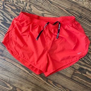 Orange Nike Dri Fit Running Shorts